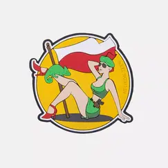 Нашивка Helikon-Tex Polish Girl Patch, Yellow