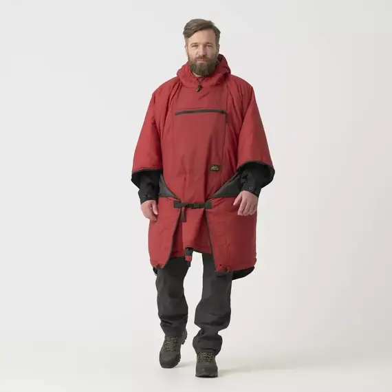 Пончо Helikon-Tex SWAGMAN ROLL Poncho — Windpack Nylon, Crimson Sky
